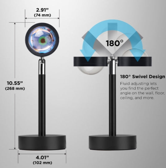 RGB Sunset Projection Lamp