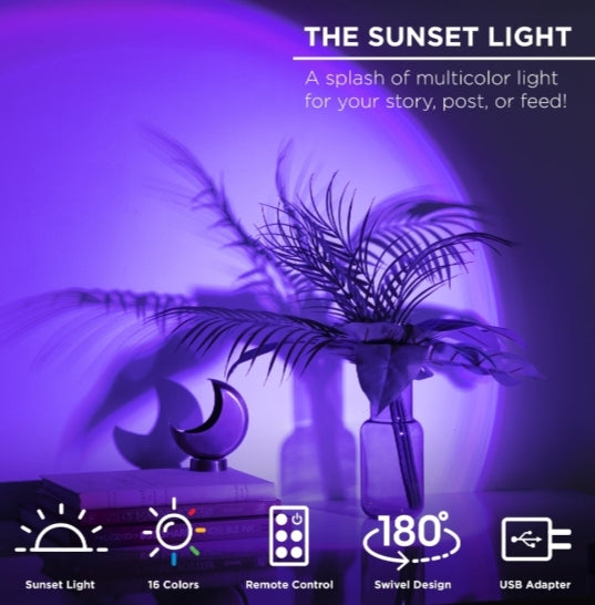RGB Sunset Projection Lamp