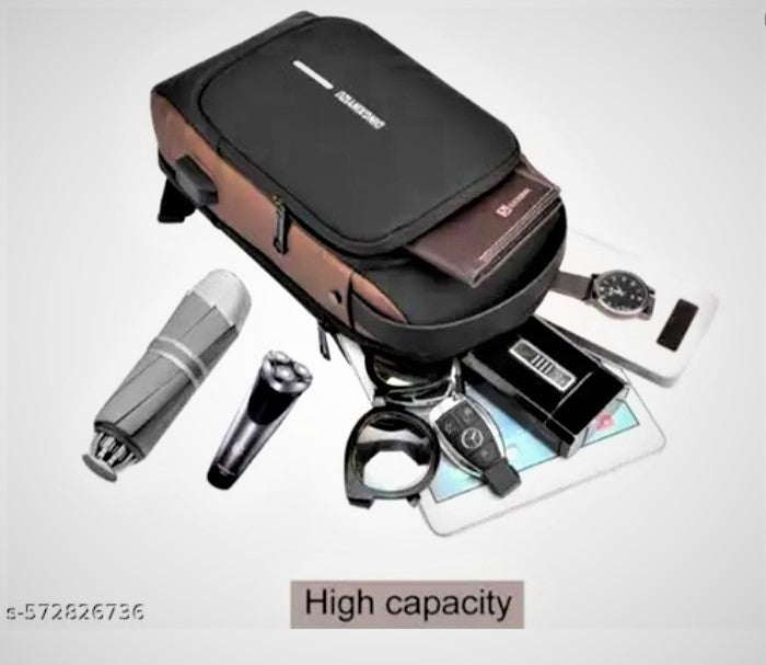 FASHION Anti-Theft Sling Bag with 3-Digit Password Lock & USB Charging Port