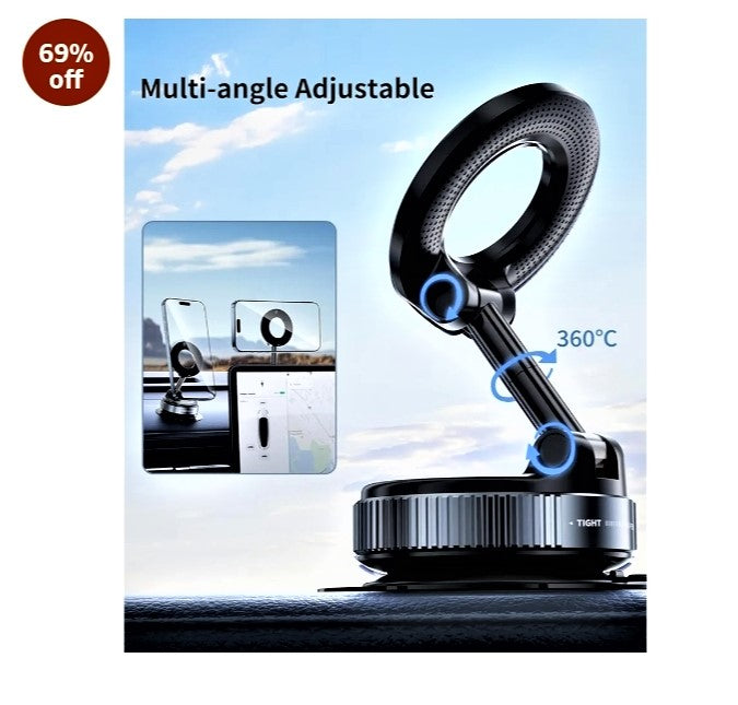 360° Magnetic Car Phone Holder – Strong Grip & Adjustable Mount for Dashboard or Windshield         FREE SHIPPING